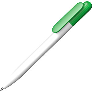 Prodir DS6S TMM Twist Kugelschreiber , Prodir, clover green / weiss, Kunststoff, 12,46cm x 1,40cm (Länge x Breite)
