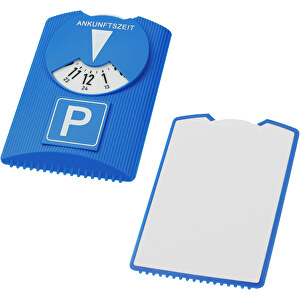 Parkscheibe 'Design Trio' , blau, weiß, ABS, 15,00cm x 1,20cm x 11,00cm (Länge x Höhe x Breite)