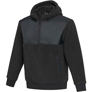 Evans Sherpa Fleecepullover Half-Zip Unisex , schwarz, Sherpa 100% Recyceltes Polyester, XXS, 