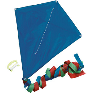 Promotion-Drachen LOOPING , blau, 190T Polyester, 70,00cm x 58,00cm (Länge x Breite)