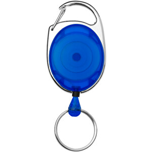 Gerlos Schlüsselkette Mit Rollerclip , blau, ABS Kunststoff, 3,50cm x 6,50cm x 1,00cm (Länge x Höhe x Breite)