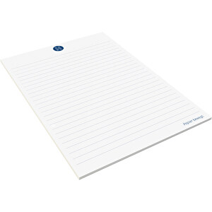 Schreibblock 'Primus' DIN A5, 50 Blatt , Einzelblätter: 70 g/m² holzfrei weiss, chlorfrei gebleicht, 21,00cm x 14,80cm (Höhe x Breite)