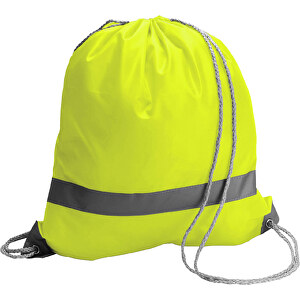 Schuh-/Rucksack Emergency , gelb, Polyester 190T, 9,10cm x 7,20cm x 6,00cm (Länge x Höhe x Breite)