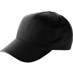 Baseball-Cap Dallas , schwarz, Baumwolle Twill 23 x 23, 7,00cm (Breite)