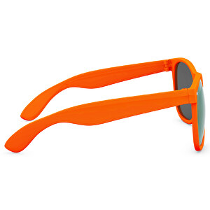 SunShine Mirror Glänzend - UV 400 , Promo Effects, verspiegelt orange glänzend, Rahmen aus Polycarbonat und Glass aus AC, 14,50cm x 4,80cm x 15,00cm (Länge x Höhe x Breite)