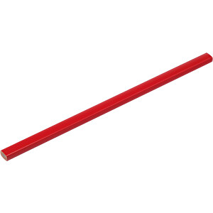 Zimmermannsbleistift , rot, HO, 25,00cm x 0,70cm x 1,00cm (Länge x Höhe x Breite)