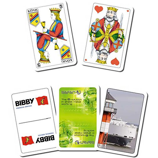 Jass , 320 g/m² Spielkartenkarton, 9,20cm x 5,90cm (Länge x Breite), Bild 2
