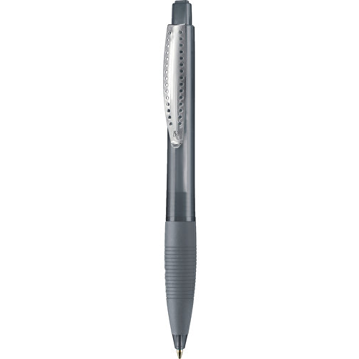 Kugelschreiber CLUB TRANSPARENT , Ritter-Pen, topaz-grau, ABS-Kunststoff, 14,20cm (Länge), Bild 1