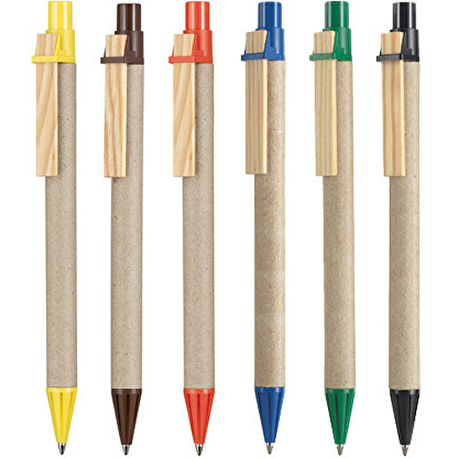 Kugelschreiber CARTON I , Ritter-Pen, minz-grün, Pappe, Holz, ABS, 14,10cm (Länge), Bild 4