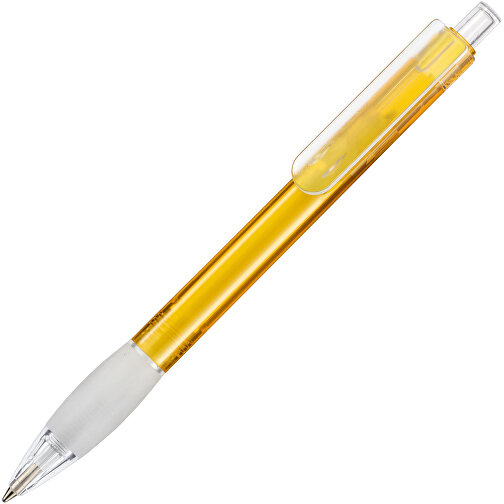 Kugelschreiber DIVA TRANSPARENT , Ritter-Pen, mango-gelb, ABS-Kunststoff, 13,60cm (Länge), Bild 2