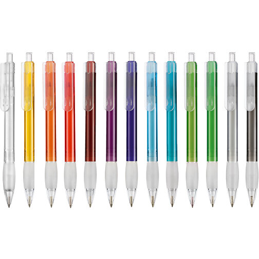 Kugelschreiber DIVA TRANSPARENT , Ritter-Pen, flamingo, ABS-Kunststoff, 13,60cm (Länge), Bild 4
