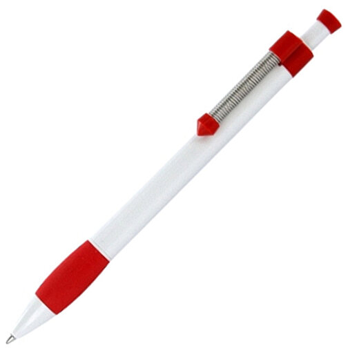 Kugelschreiber Spring Grippy , Ritter-Pen, signalrot, ABS-Kunststoff, 14,10cm (Länge), Bild 2