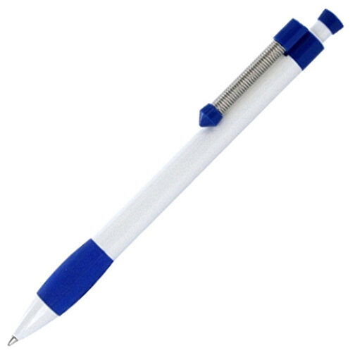 Kugelschreiber Spring Grippy , Ritter-Pen, azurblau, ABS-Kunststoff, 14,10cm (Länge), Bild 2