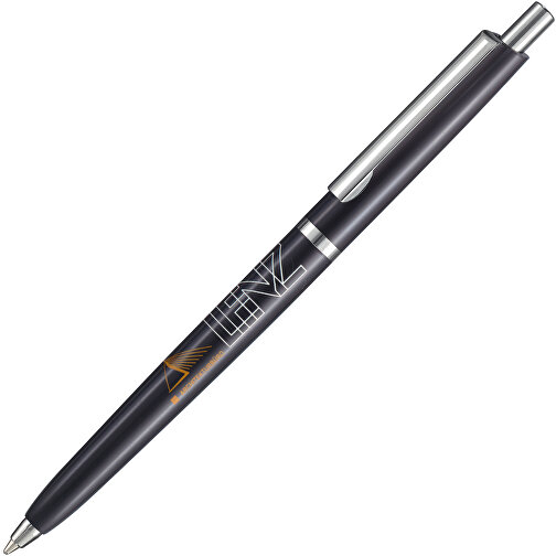 Kugelschreiber CLASSIC , Ritter-Pen, schwarz, ABS-Kunststoff, 13,40cm (Länge), Bild 2