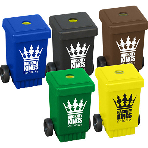 Mülltonnen-Spitzer - Recycelt , Green&Good, blau, recycelter Kunststoff, 6,50cm x 4,50cm x 4,50cm (Länge x Höhe x Breite), Bild 4