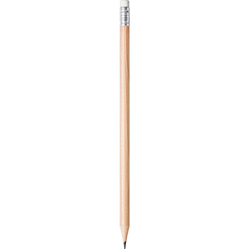 STAEDTLER Bleistift Rund Mit Radiertip, Natur , Staedtler, natur, Holz, 18,70cm x 0,80cm x 0,80cm (Länge x Höhe x Breite), Bild 1