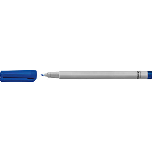 STAEDTLER Lumocolor Non-permanent F , Staedtler, blau, Kunststoff, 14,10cm x 0,90cm x 0,90cm (Länge x Höhe x Breite), Bild 3