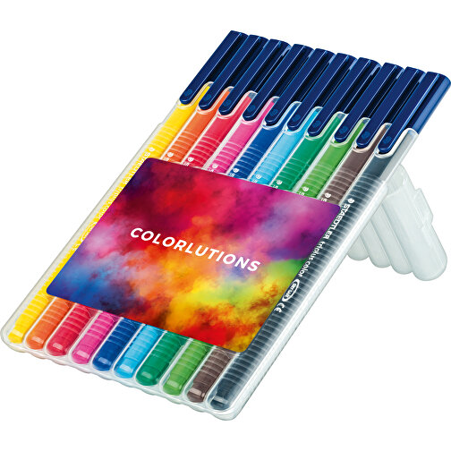 STAEDTLER Triplus Color, Box Mit 10 Stiften , Staedtler, transparent, Kunststoff, 17,00cm x 1,70cm x 10,90cm (Länge x Höhe x Breite), Bild 1