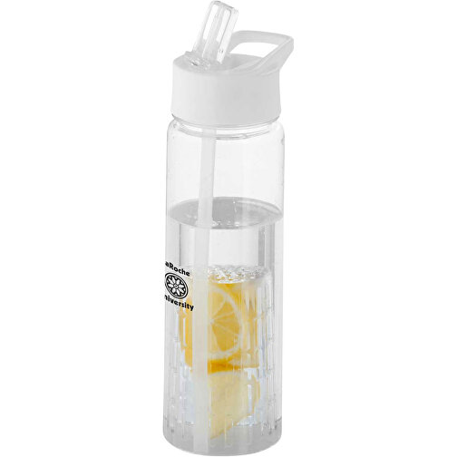 Tutti Frutti 740 Ml Tritan™ Sportflasche Mit Infuser , transparent / weiss, Eastman Tritan™, 25,90cm (Höhe), Bild 4