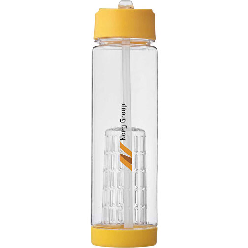 Tutti Frutti 740 Ml Tritan™ Sportflasche Mit Infuser , transparent / gelb, Eastman Tritan™, 25,90cm (Höhe), Bild 2