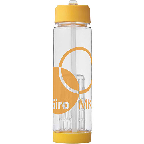 Tutti Frutti 740 Ml Tritan™ Sportflasche Mit Infuser , transparent / gelb, Eastman Tritan™, 25,90cm (Höhe), Bild 3