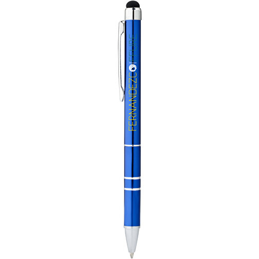 Charleston Stylus Kugelschreiber , blau, Aluminium, 13,40cm (Länge), Bild 5