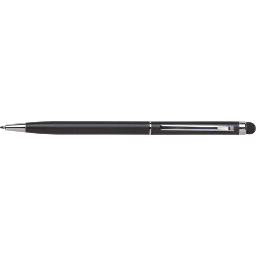 Kugelschreiber Aus Aluminium Irina , schwarz, Aluminium, Metall, Kautschuk, 13,40cm (Höhe), Bild 3