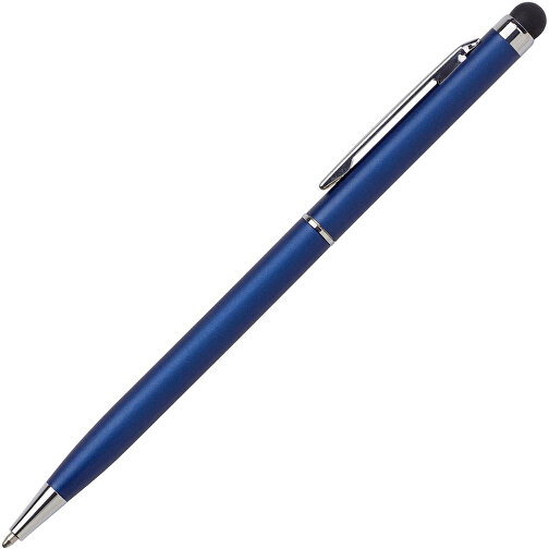 Kugelschreiber Aus Aluminium Irina , kobaltblau, Aluminium, Metall, Kautschuk, 13,40cm (Höhe), Bild 2