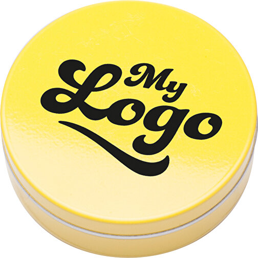 Personalisierte M&M’s®Metallbox 20 G , M&M\'s, gelb-glänzend, 1,70cm (Breite), Bild 2