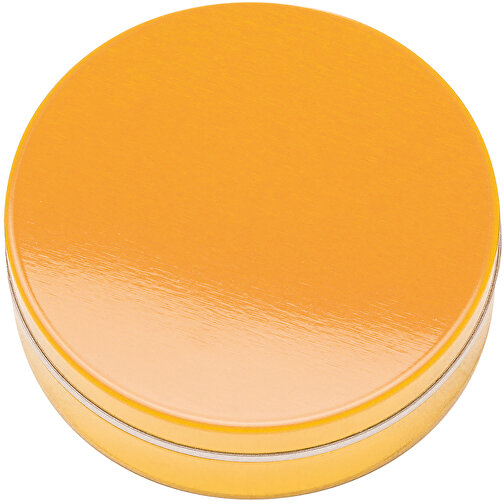 Personalisierte M&M’s®Metallbox 20 G , M&M\'s, orange-glänzend, 1,70cm (Breite), Bild 1