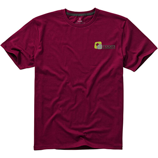 Nanaimo T-Shirt Für Herren , bordeaux, Single jersey Strick 100% BCI Baumwolle, 160 g/m2, S, , Bild 4