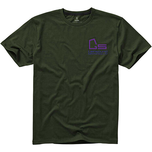 Nanaimo T-Shirt Für Herren , armeegrün, Single jersey Strick 100% BCI Baumwolle, 160 g/m2, L, , Bild 2