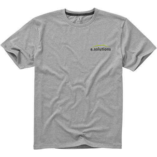 Nanaimo T-Shirt Für Herren , grau meliert, Single jersey Strick 90% Baumwolle, 10% Viskose, 160 g/m2, XS, , Bild 4