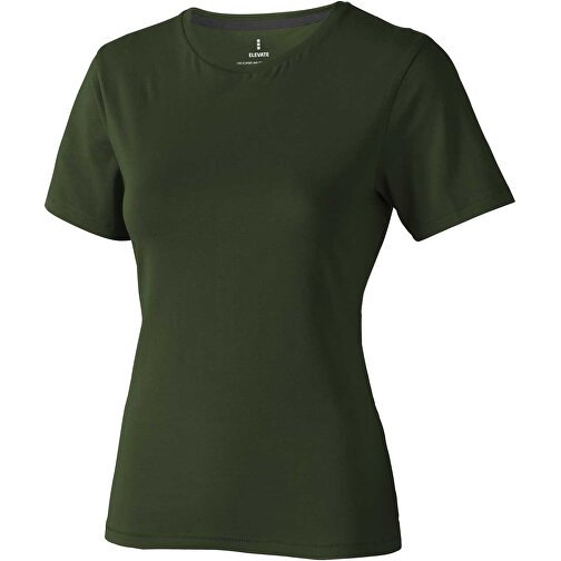 Nanaimo – T-Shirt Für Damen , armeegrün, Single jersey Strick 100% BCI Baumwolle, 160 g/m2, S, , Bild 1