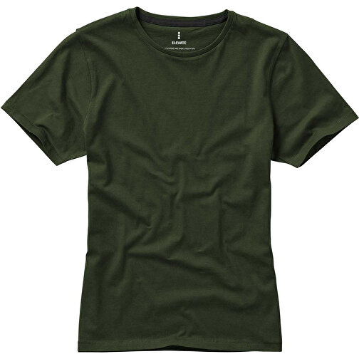 Nanaimo – T-Shirt Für Damen , armeegrün, Single jersey Strick 100% BCI Baumwolle, 160 g/m2, XL, , Bild 7
