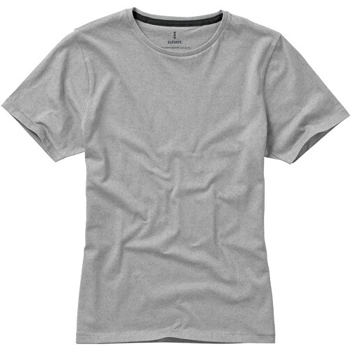 Nanaimo – T-Shirt Für Damen , grau meliert, Single jersey Strick 90% Baumwolle, 10% Viskose, 160 g/m2, S, , Bild 13