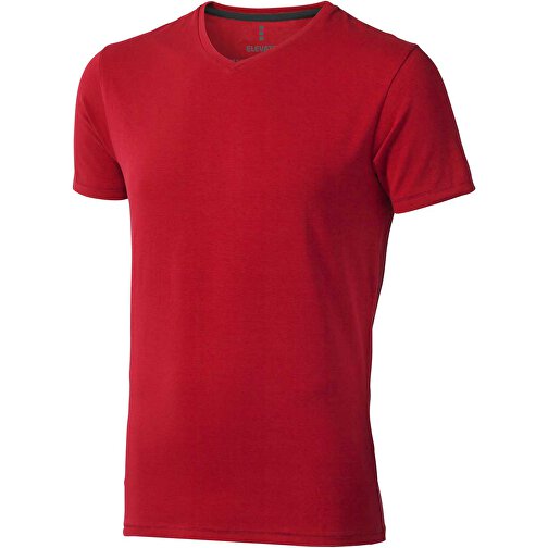 Kawartha T-Shirt Für Herren Mit V-Ausschnitt , Green Concept, rot, Single jersey Strick 95% Bio Baumwolle, 5% Elastan, 200 g/m2, XS, , Bild 1