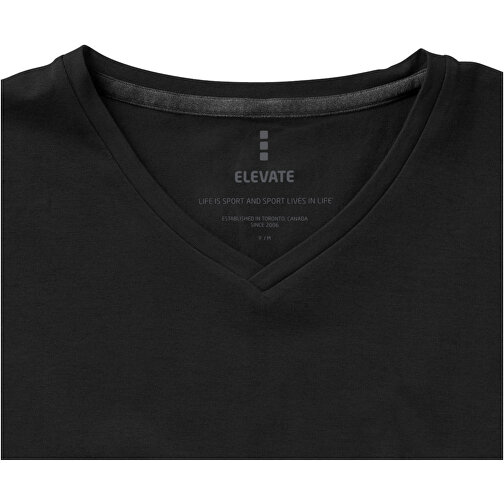 Kawartha T-Shirt Für Damen Mit V-Ausschnitt , Green Concept, schwarz, Single jersey Strick 95% Bio Baumwolle, 5% Elastan, 200 g/m2, XS, , Bild 6