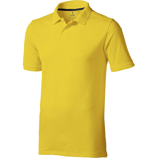 Calgary Poloshirt Für Herren , gelb, Piqué Strick 100% BCI Baumwolle, 200 g/m2, S, , Bild 1