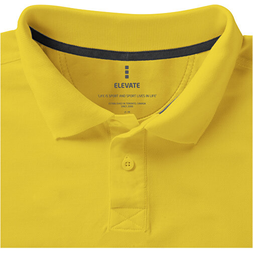 Calgary Poloshirt Für Herren , gelb, Piqué Strick 100% BCI Baumwolle, 200 g/m2, S, , Bild 5