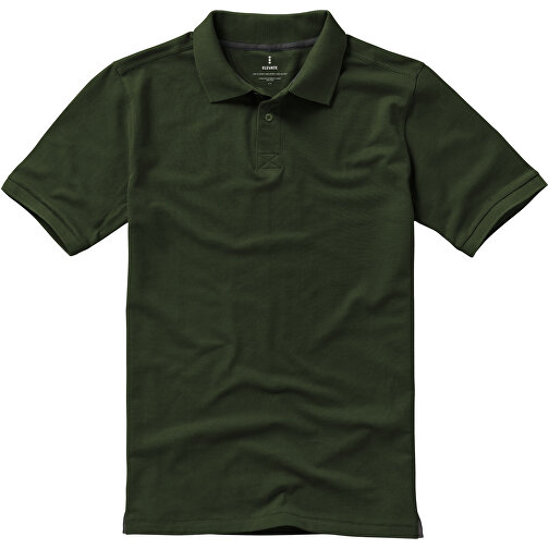 Calgary Poloshirt Für Herren , armeegrün, Piqué Strick 100% BCI Baumwolle, 200 g/m2, M, , Bild 3
