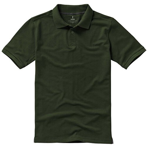 Calgary Poloshirt Für Herren , armeegrün, Piqué Strick 100% BCI Baumwolle, 200 g/m2, L, , Bild 13