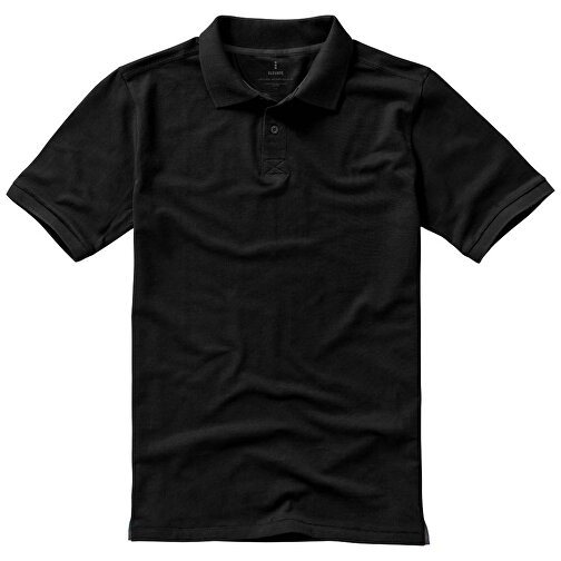 Calgary Poloshirt Für Herren , schwarz, Piqué Strick 100% BCI Baumwolle, 200 g/m2, XS, , Bild 15