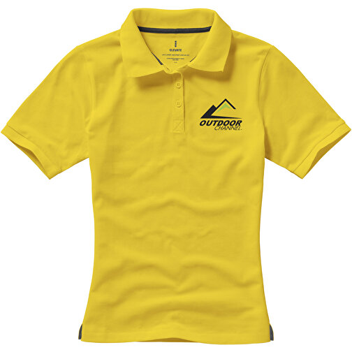 Calgary Poloshirt Für Damen , gelb, Piqué Strick  Baumwolle, 200 g/m2, XS, , Bild 5