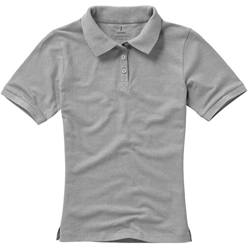 Calgary Poloshirt Für Damen , grau meliert, Piqué Strick 90% Baumwolle, 10% Viskose, 200 g/m2, XS, , Bild 19