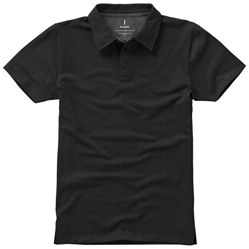 Markham Stretch Poloshirt Für Herren , schwarz, Double Pique Strick 5% Elastan, 95% BCI Baumwolle, 200 g/m2, XS, , Bild 14