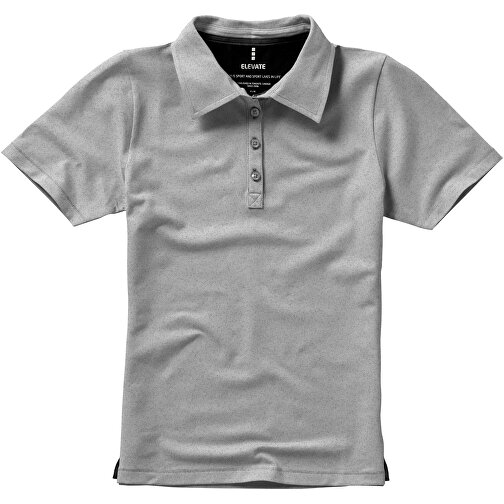 Markham Stretch Poloshirt Für Damen , grau meliert, Double Pique Strick 85% Baumwolle, 10% Viskose, 5% Elastan, 200 g/m2, XS, , Bild 7