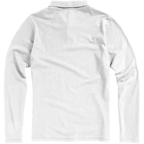 Oakville Langarm Poloshirt Für Herren , weiß, Piqué Strick 100% BCI Baumwolle, 200 g/m2, M, , Bild 21