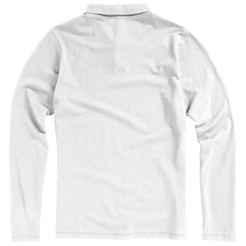 Oakville Langarm Poloshirt Für Herren , weiß, Piqué Strick 100% BCI Baumwolle, 200 g/m2, XL, , Bild 19