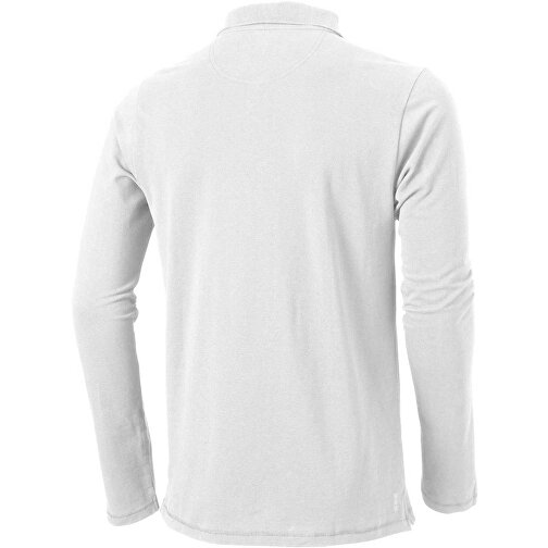 Oakville Langarm Poloshirt Für Herren , weiss, Piqué Strick 100% BCI Baumwolle, 200 g/m2, XXXL, , Bild 7